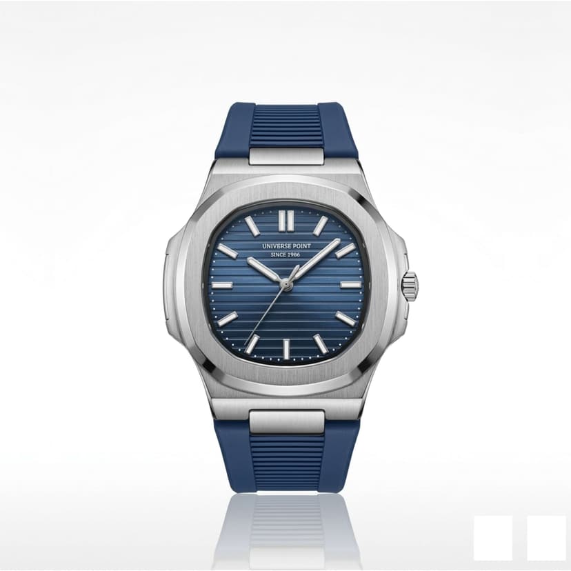 Universe Point Blue Octagonal Dial Sports Watch